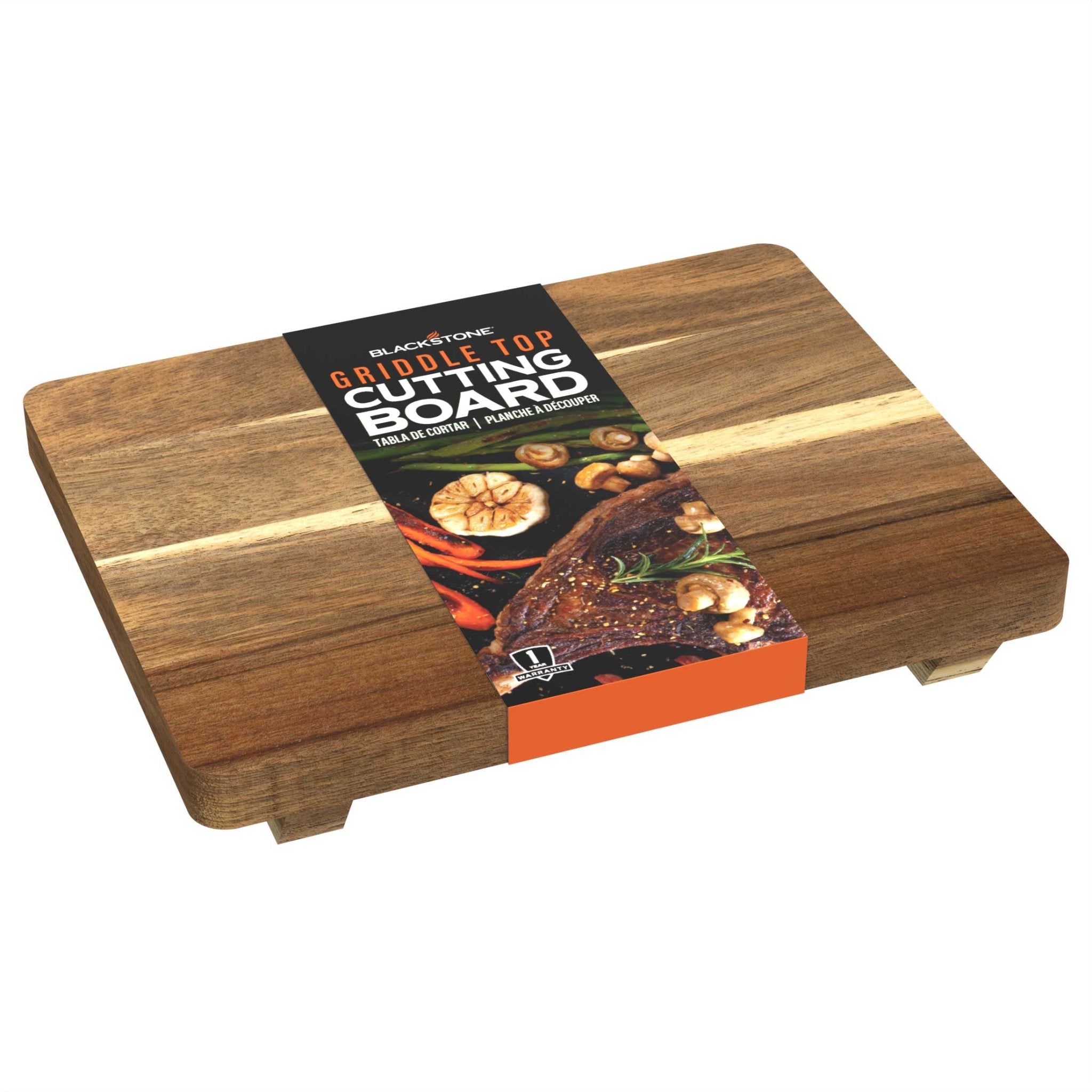 14"x11" Wood Cutting Board W/ Feet